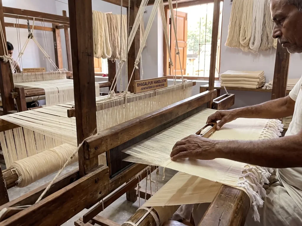 Handloom weaving in Bhagalpur